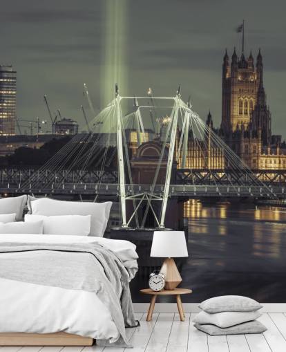 Bright Lights at the London Eye Wallpaper