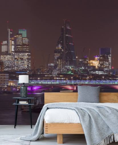 Panoramautsikt över Londons Skyline