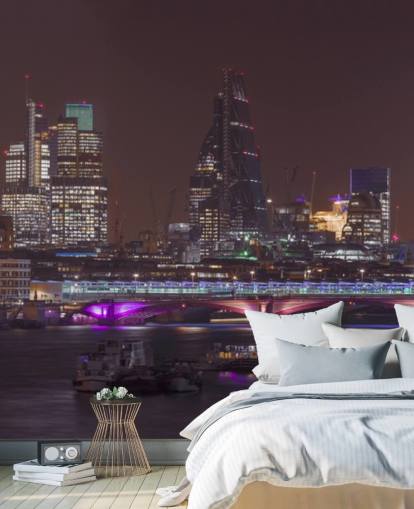 Panoramic view of London Skyline Wallpaper Panoramic view of London Skyline Wallpaper