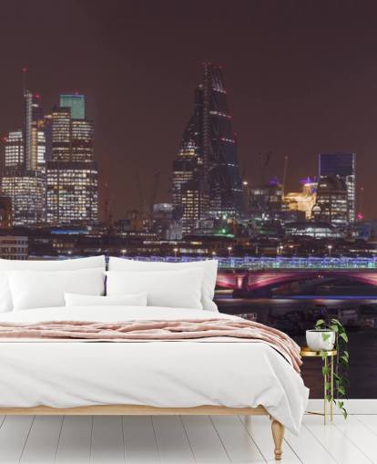 Panoramic view of London Skyline Wallpaper Panoramic view of London Skyline Wallpaper