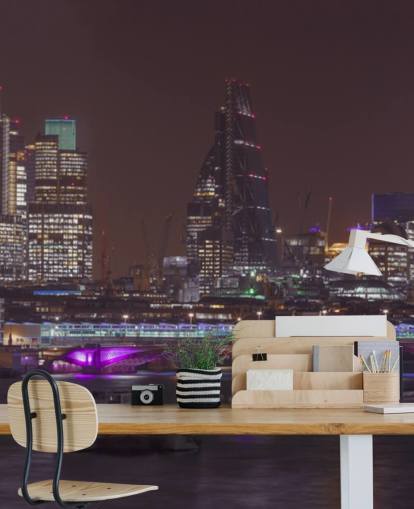 Panoramic view of London Skyline Wallpaper