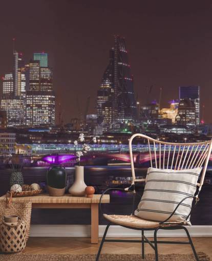 Panoramic view of London Skyline Wallpaper