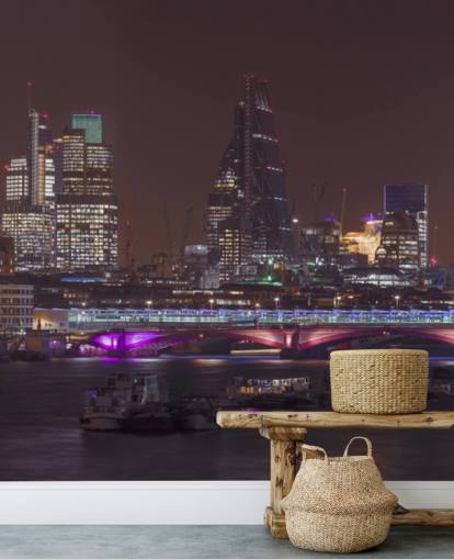 Panoramablick auf die Skyline von London Wallpaper