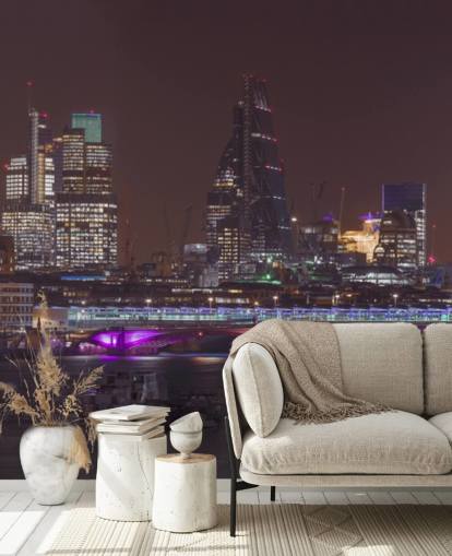 Panoramic view of London Skyline Wallpaper Panoramic view of London Skyline Wallpaper