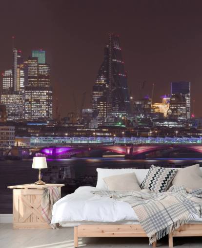 Panoramic view of London Skyline Wallpaper Panoramic view of London Skyline Wallpaper