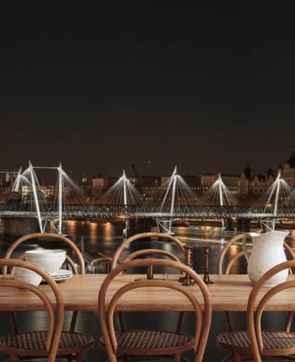 Mural de pared Luces nocturnas sobre Londres