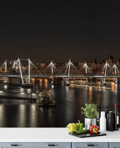 Nachtlichter über London Fototapete