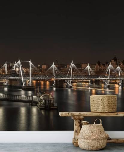 Nachtlichter über London Fototapete