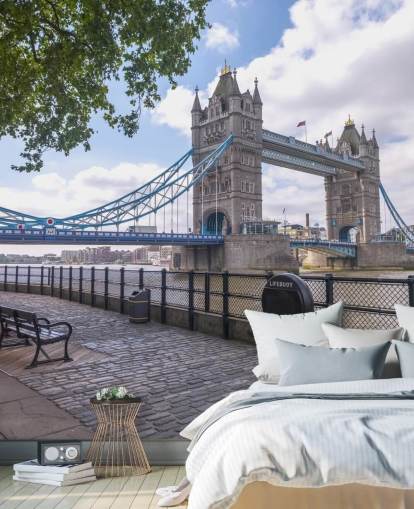 Tower Bridge from the Thames Promenade Wall Mural