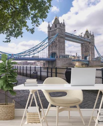 Tower Bridge from the Thames Promenade Wall Mural