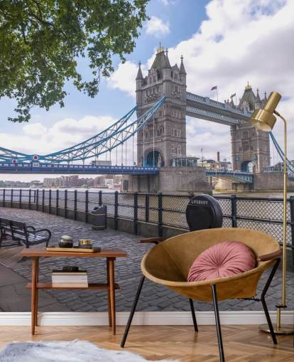 Tower Bridge from the Thames Promenade Wall Mural