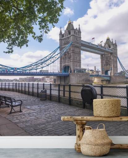 Tower Bridge from the Thames Promenade Wall Mural