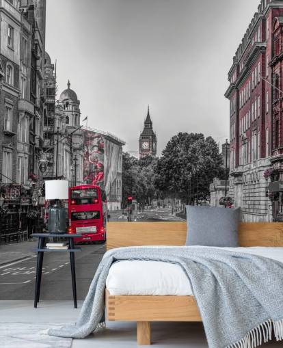 Ruas de Londres Color Splash Wall Mural