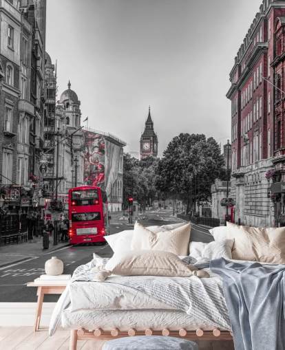 Streets of London Color Splash vægmaleri