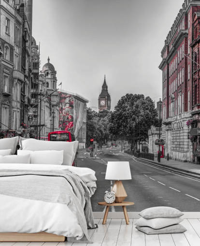 Streets of London Color Splash vægmaleri