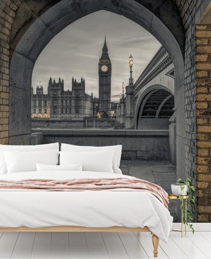 Utsikt over Westminster og Big Ben tapet