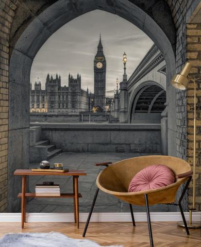 View of Westminster and Big Ben wallpaper View of Westminster and Big Ben wallpaper