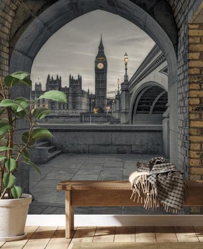 Ansicht von Westminster und Big Ben Tapete