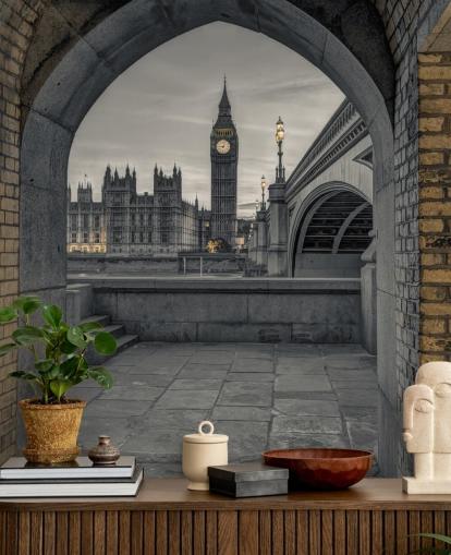 Utsikt över Westminster och Big Ben tapeter