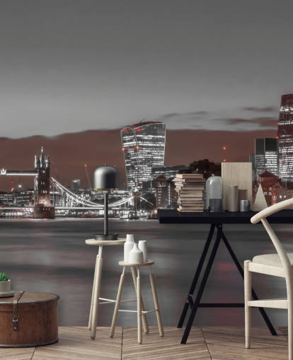 londen bij nacht behang