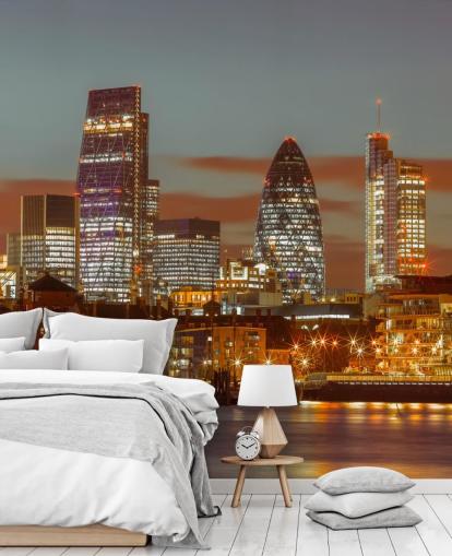 Mural Skyline de Londres y el edificio Gherkin