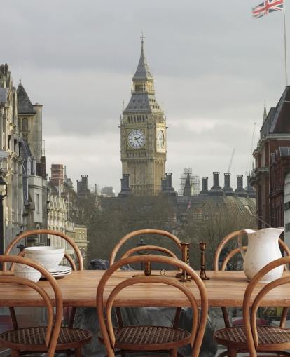 Tapeten-Wandbild „Trafalgar Square mit Big Ben“