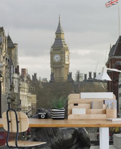 Trafalgar Square with Big Ben Wallpaper Mural