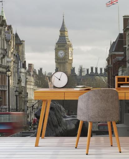 Trafalgar Square with Big Ben Wallpaper Mural