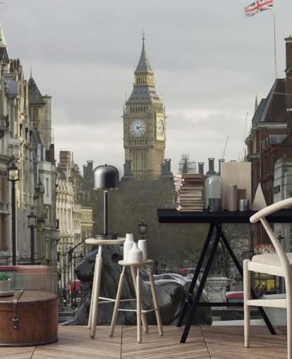 Trafalgar Square with Big Ben Wallpaper Mural