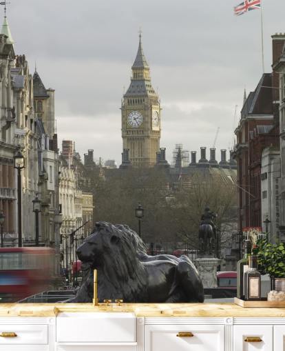 Carta da parati murale con Trafalgar Square con Big Ben