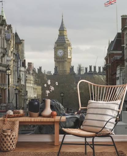 Trafalgar Square with Big Ben Wallpaper Mural