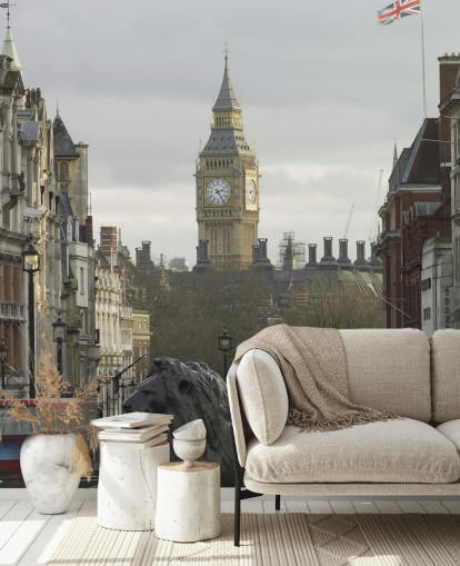 Trafalgar Square with Big Ben Wallpaper Mural