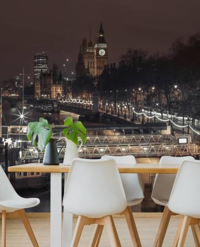 London City at Night -taustakuva