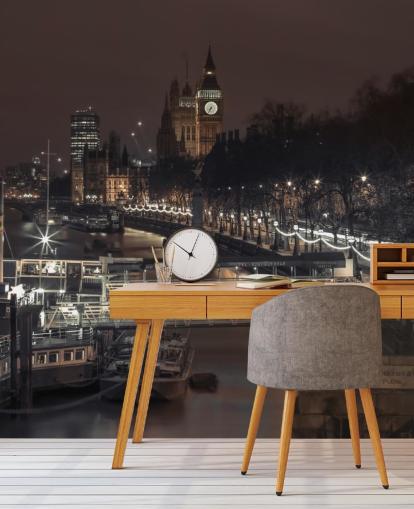 London City at Night -taustakuva