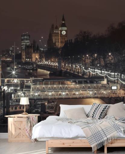 London City at Night -taustakuva London City at Night -taustakuva