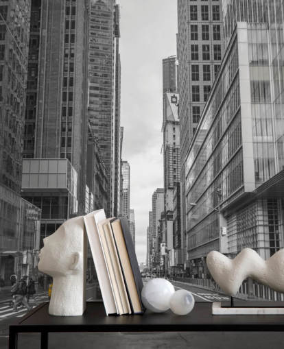 Cab on New York City Street Wall Mural