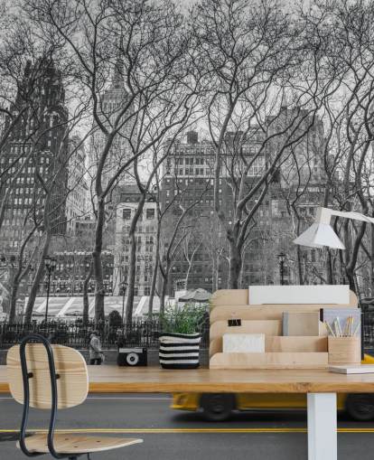 New York Taxi Colour Splash Wall Mural