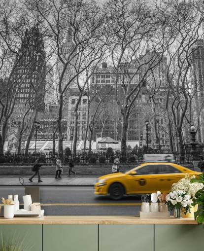Mural de pared Taxi de Nueva York