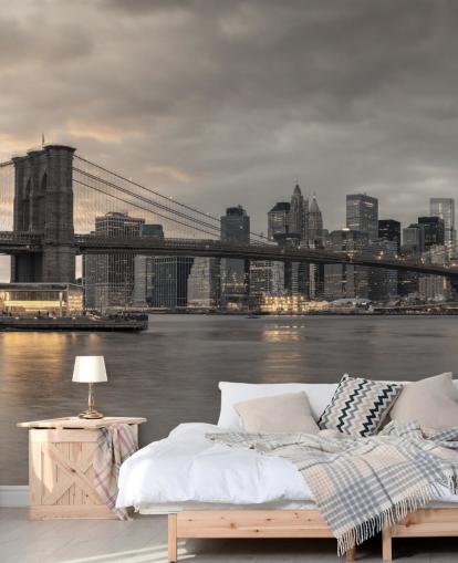 New York Skyline Baggrund New York Skyline Baggrund