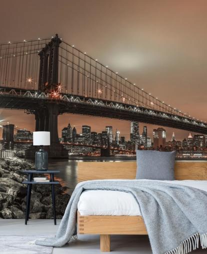 Mural de pared Skyline de Manhattan y Nueva York