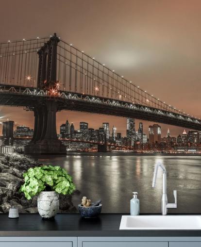 Mural de pared Skyline de Manhattan y Nueva York