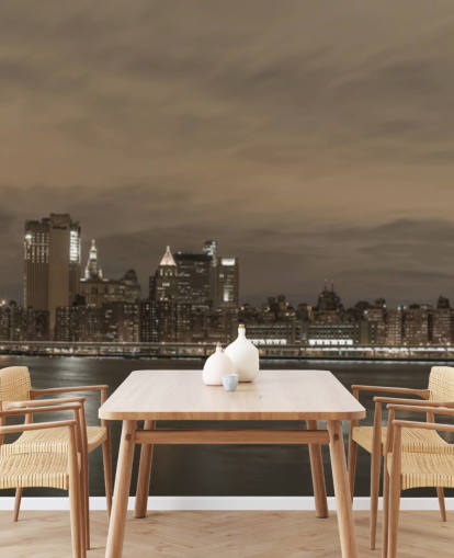 Brooklyn Bridge and Manhattan Bridge Wall Mural Brooklyn Bridge and Manhattan Bridge Wall Mural