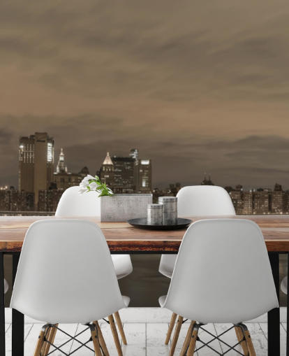 Brooklyn Bridge and Manhattan Bridge Wall Mural