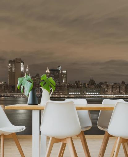 Brooklyn Bridge en Manhattan Bridge muurschildering Brooklyn Bridge en Manhattan Bridge muurschildering