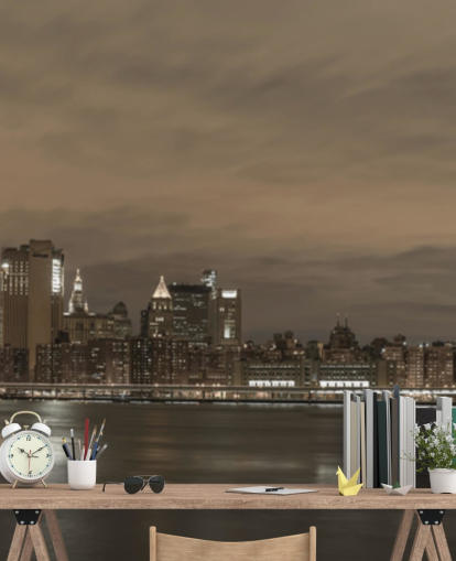 Brooklyn Bridge og Manhattan Bridge veggmaleri Brooklyn Bridge og Manhattan Bridge veggmaleri