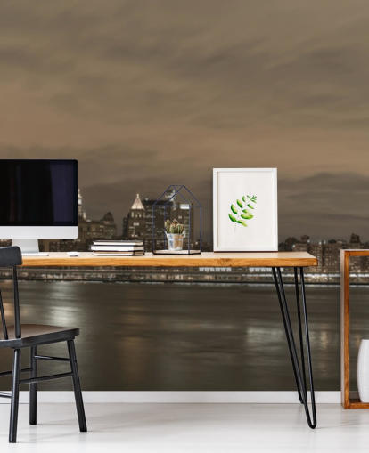 Mural da Ponte do Brooklyn e da Ponte de Manhattan