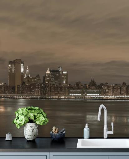 Brooklyn Bridge and Manhattan Bridge Wall Mural