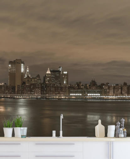 Brooklyn Bridge and Manhattan Bridge Wall Mural