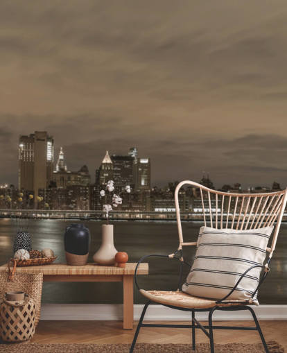 Brooklyn Bridge and Manhattan Bridge Wall Mural