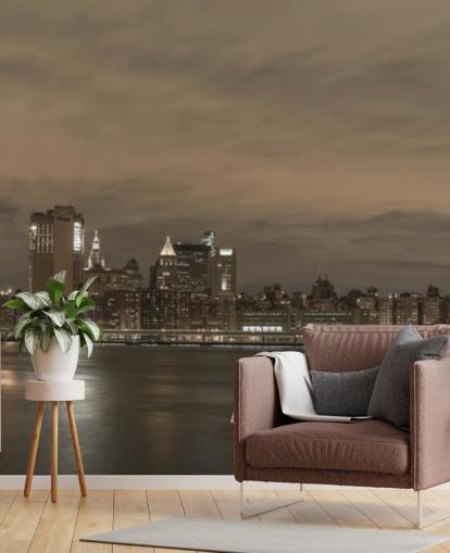 Brooklyn Bridge and Manhattan Bridge Wall Mural Brooklyn Bridge and Manhattan Bridge Wall Mural
